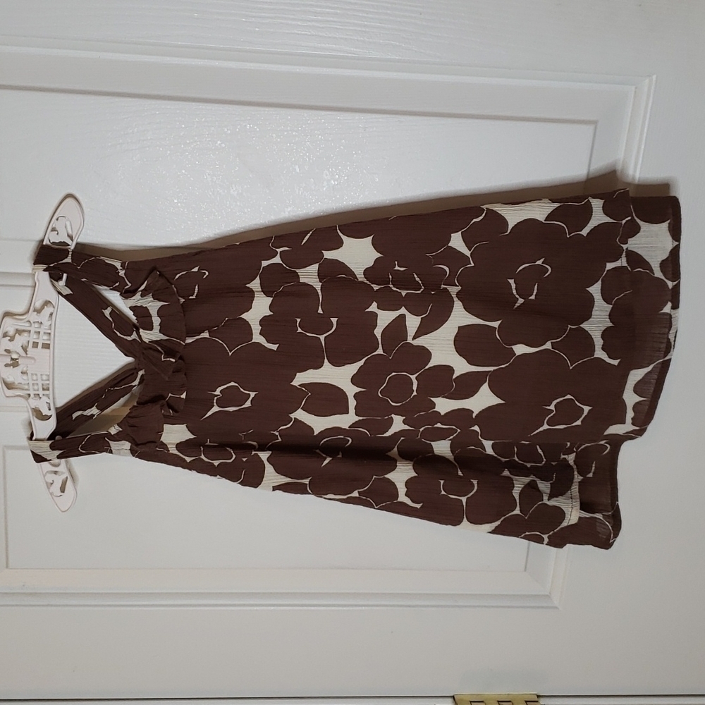 Genuine Kids OshKosh Brown Floral Dress NWT Size 3T - Picture 3 of 10